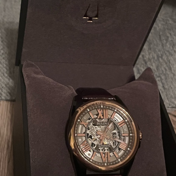 Bulova Classic Automatic Skeleton Dial Men's Watch - Picture 1 of 2